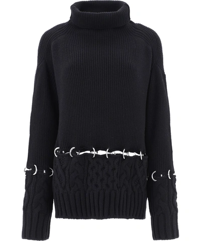 Sacai Twisted Cable High Neck Pullover