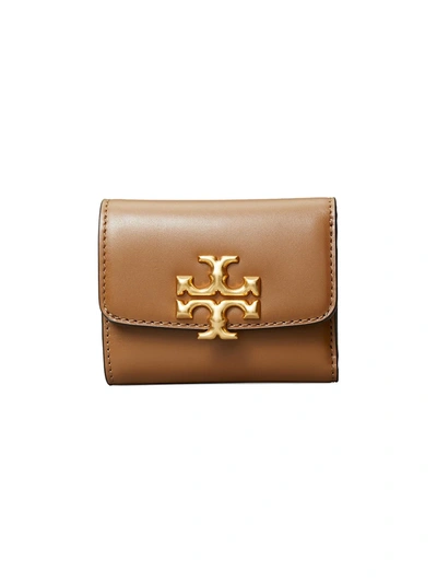Tory Burch Eleanor Trifold Compact Wallet In Moose