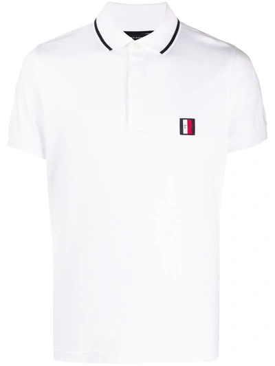 Tommy Hilfiger Logo Patch Polo Shirt In White