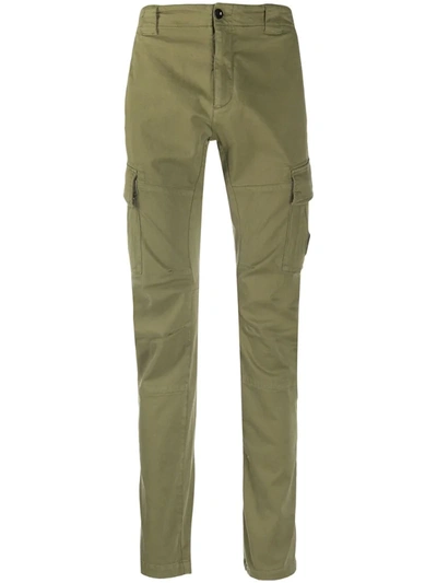 C.p. Company Satin Stretch Military Green Cargo Trousers | ModeSens