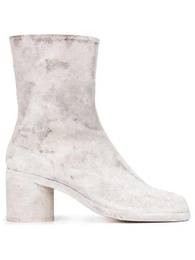 Maison Margiela Tabi 70mm Ankle Boots In White