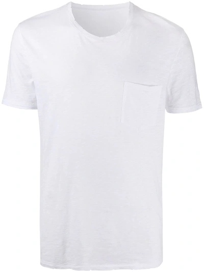 Zadig & Voltaire Distressed Burnout T-shirt In Blanc