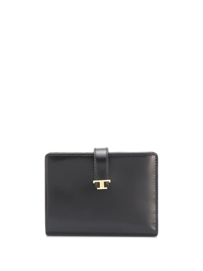 Tod's Small Logo Wallet In Nero