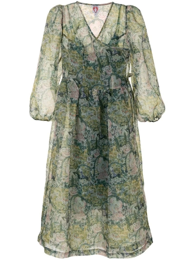 Shrimps Titania Wrap Dress In Green