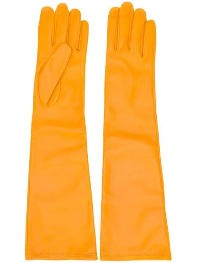 Maison Margiela Yellow Long-length Gloves