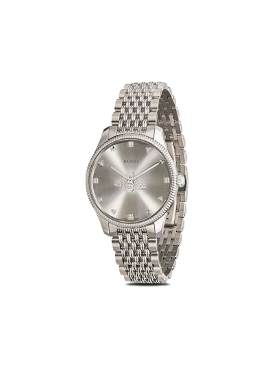 Gucci Sterling Silver G-timeless Watch