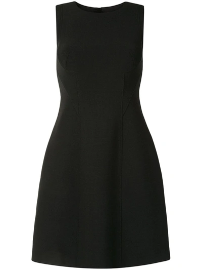 Paule Ka Bib Detailed Mini Dress In Black