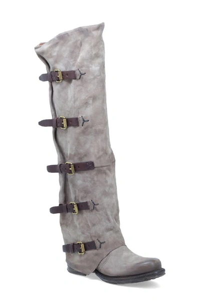 A.s.98 Shaylynn Over The Knee Boot In Smoke Leather