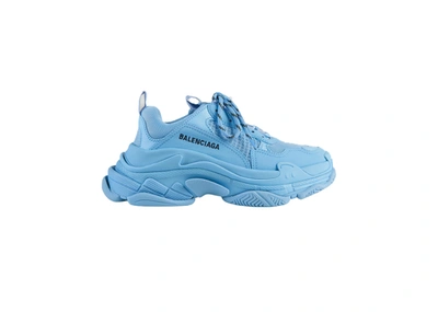 Baby blue top balenciaga shoes