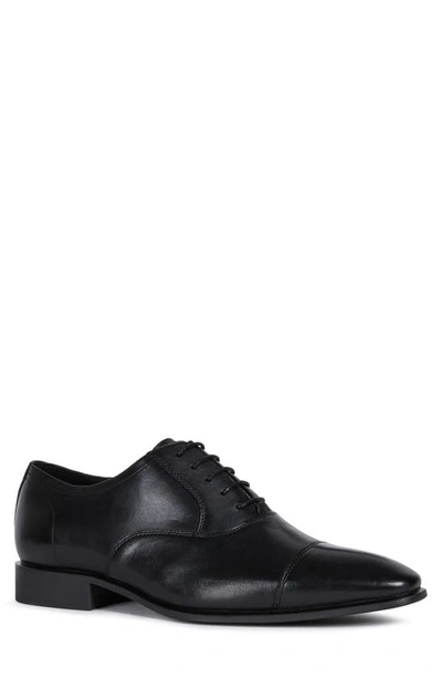 Geox Men's High Life Cap Toe Lace Up Dress Shoes In Black