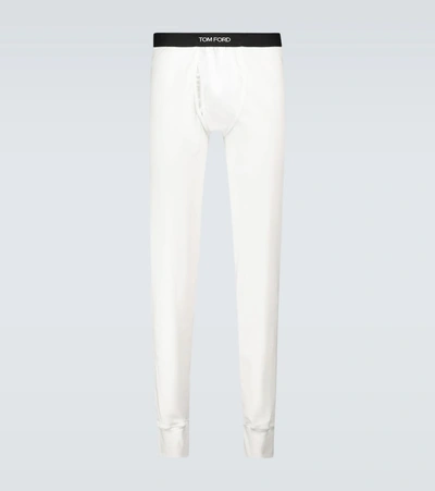 Tom Ford Cotton Blend Long Underwear In White