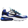 Nike Unisex Air Max 270 Rt Low Top Sneakers - Walker, Toddler, Little Kid, Big Kid In White/hyper Blue/oracle Aqua/black