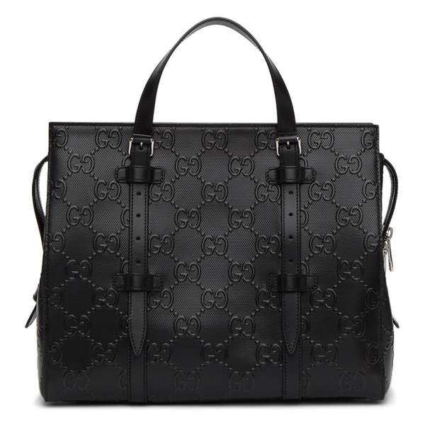 Gucci Gg Embossed Tote Bag In 1000 Black ModeSens