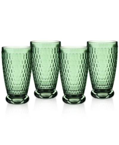 Villeroy & Boch Boston Highball Glasses, 13.5oz. Set Of 4 In Green