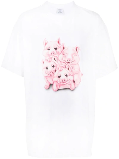 Vetements Naughty T-shirt In White