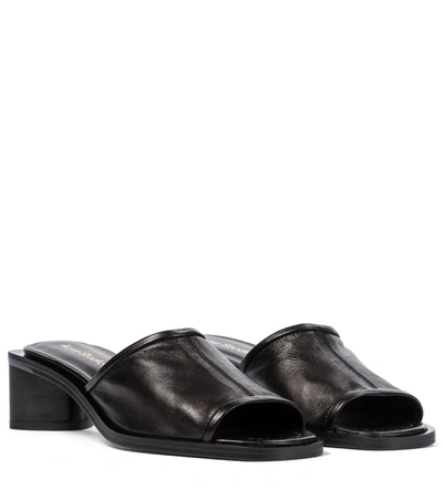 Acne Studios Berti Sandals In Black Leather