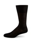 Falke Men's Sea Island Knee-high Socks In Black