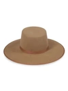 Lack Of Color Women's Rancher Wool Boater Hat In Brown