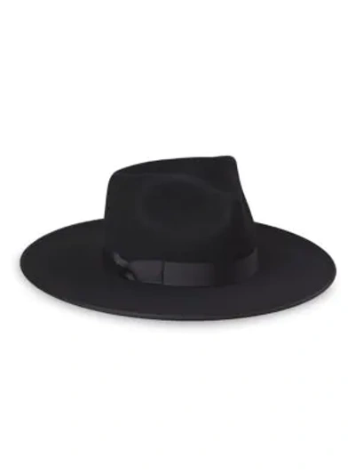 Lack Of Color Noir Wool Rancher Hat In Black