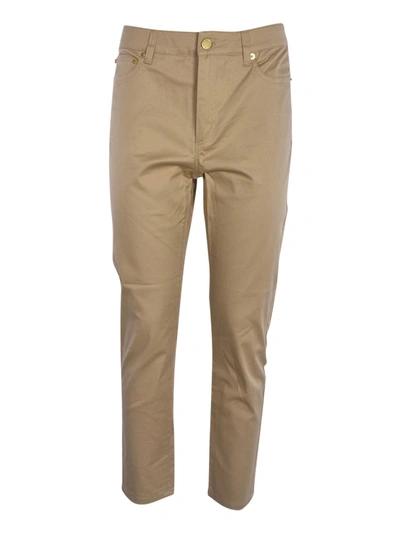 Michael Kors Selma Skinny Jeans In Khaki Color In Beige