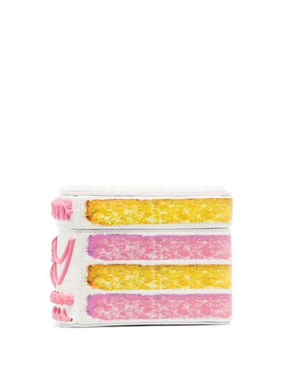 Moschino Piece Of Cake Multicolor Clutch Bag In Pink