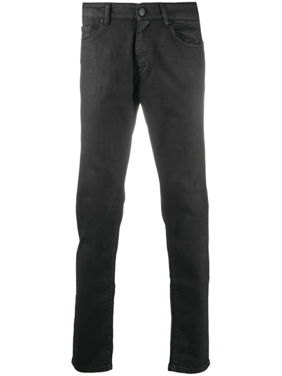 Pt05 Mid-rise Slim Jeans In Black