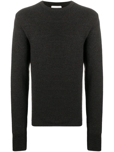 Lemaire Long Sleeve Jumper In Brown