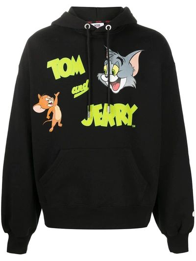 Gcds Tom & Jerry Cotton Hoodie In Black