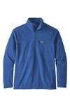 Patagonia Micro D® Quarter-zip Fleece Pullover In Superior Blue