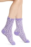 Ugg Australia Chenille Crew Socks In Lilac Frost