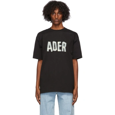 Ader Error Black Logo Masking T-shirt