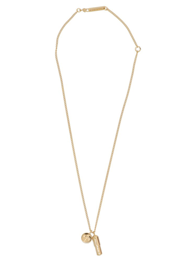 Ambush Pill-charm Silver Necklace In Gold