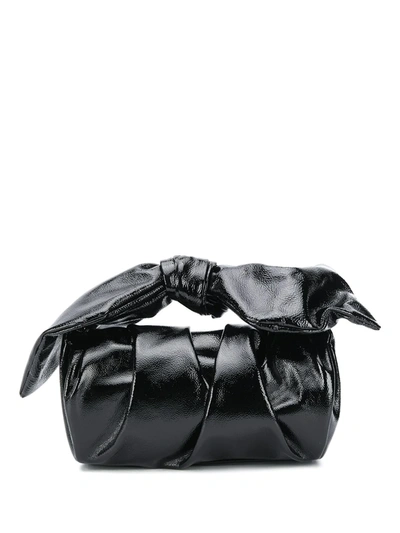 Rejina Pyo Bow-strap Ruched Bag In Black