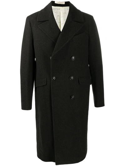 Massimo Alba Double-breasted Coat In Black