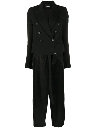 Ann Demeulemeester Detachable Tail Jacket In Black