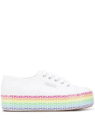 Superga 2790 Rainbow-platform Trainers In White