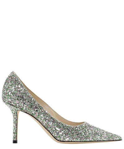 Jimmy Choo Women's Green Glitter Pumps