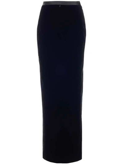 Saint Laurent Women's Black Viscose Skirt