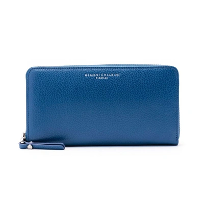 Gianni Chiarini Leather Wallet In Blue