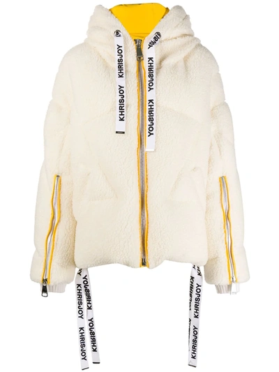 Khrisjoy Shearling Padded Jacket In White