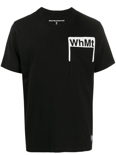 White Mountaineering Logo Print Short-sleeved T-shirt In Black