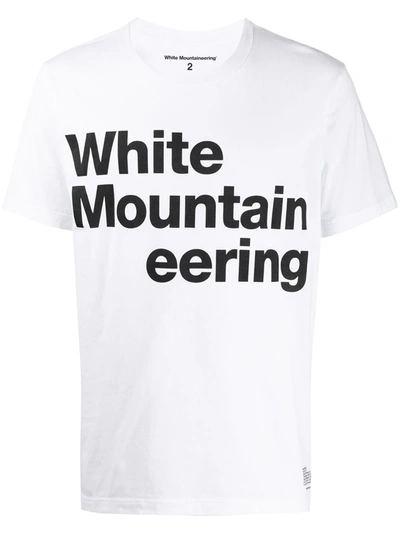 White Mountaineering Logo Print Short-sleeved T-shirt In White