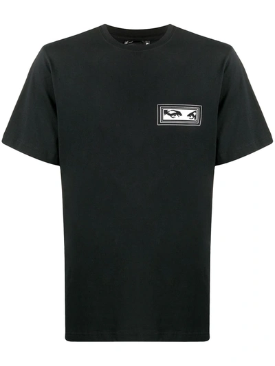 Perks And Mini Graphic Print Organic Cotton T-shirt In Black