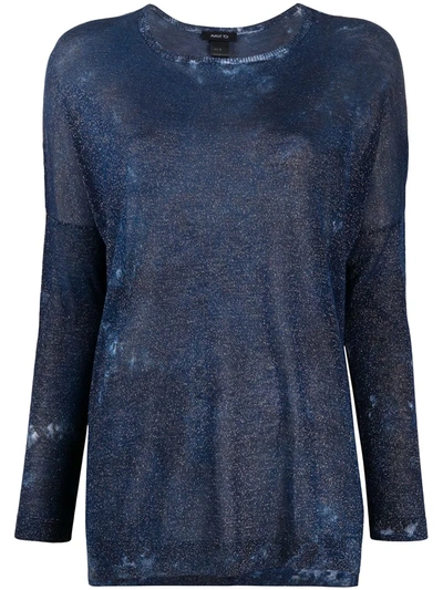 Avant Toi Abstract Print Jumper In Blue