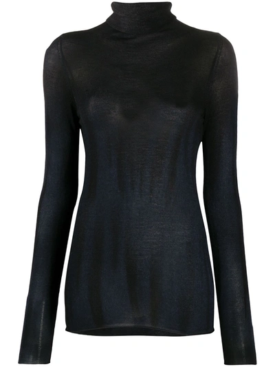 Avant Toi High-neck Jumper In Blue