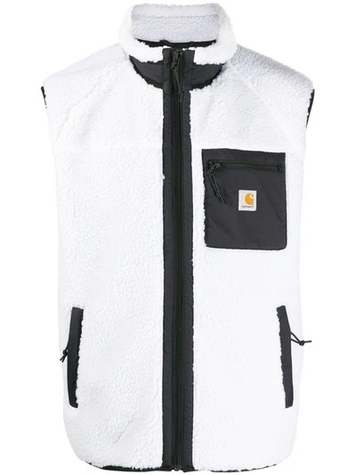 Carhartt Logo Patch Gilet Jacket In White