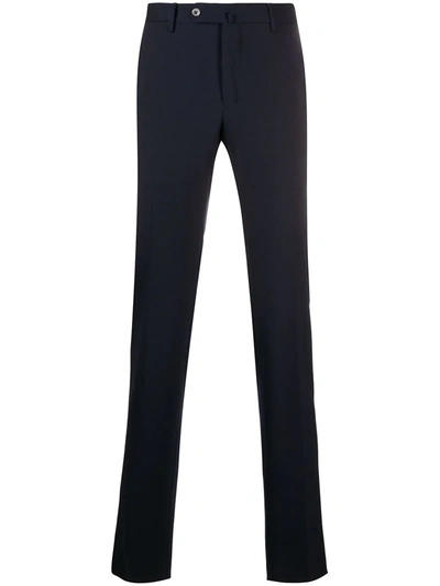 Pt01 Tapered Tailored Trousers In Blue