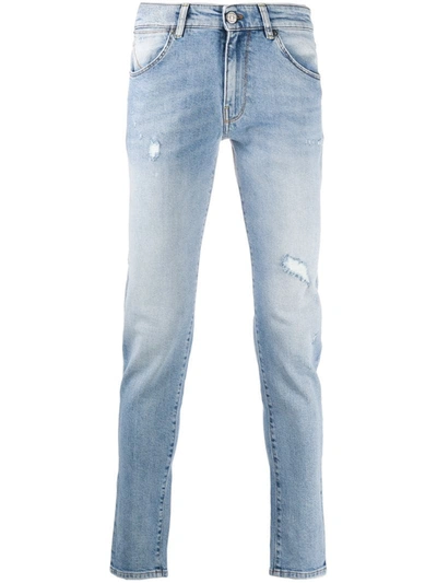 Pt05 Mid-rise Skinny Jeans In Blue