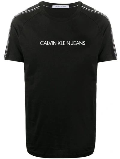 Calvin Klein Jeans Est.1978 Logo Print T-shirt In Black