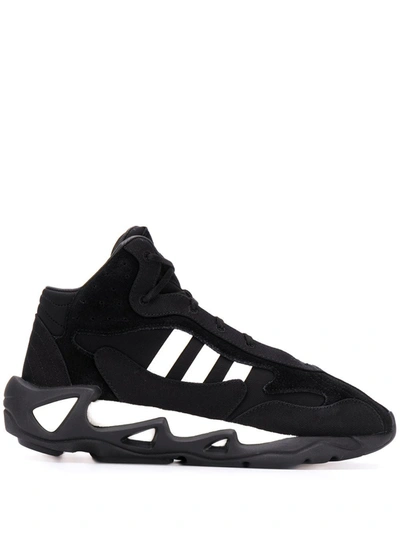 Y-3 Side Stripe Sneakers In Black